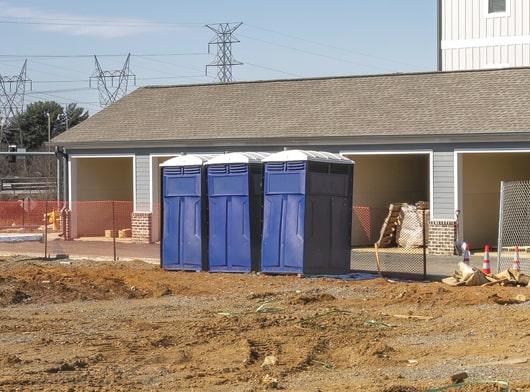 construction portable restrooms are designed for sanitation and cleanliness, with regular professional servicing and cleaning to ensure safety and hygiene on the job site